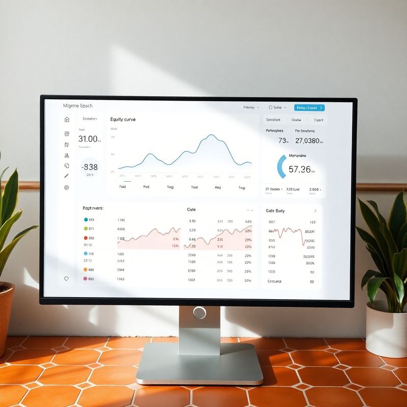 Informe de backtesting con curva de equity en la plataforma Bello Oficina